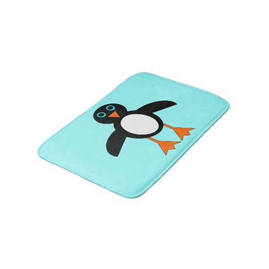 Cute Penguin Bath Mat (Gekanteld)