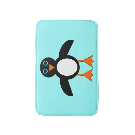 Cute Penguin Bath Mat (Voorkant Verticaal)