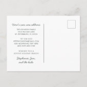 Cute Penguin Beach Scene Family Holiday Moving Aankondigingskaart (Achterkant)