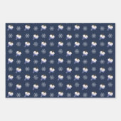 Cute Penguin Beer Snowflakes Winter Kerstmis Inpakpapier Vel (Voorkant 3)