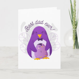 Cute Penguin Beste vader ooit Vaderdag Kaart