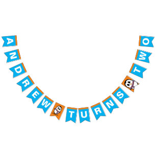 Cute Penguin Birthday Bunting Flags/Banner Vlaggetjes