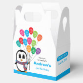 Cute Penguin Birthday Gable Box Bedankdoosjes (Geopend)