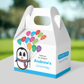 Cute Penguin Birthday Gable Box Bedankdoosjes