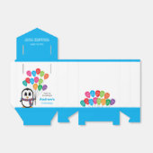 Cute Penguin Birthday Party Favor Box Bedankdoosjes (Uitgevouwen)