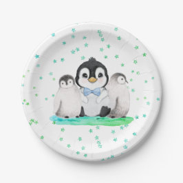 Cute Penguin Birthday Party Papieren Bordje