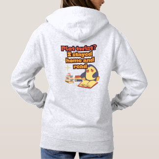 Cute Penguin Book Quote  Hoodie