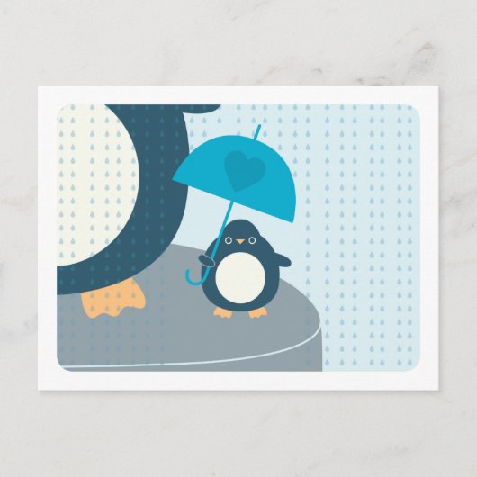 Cute Penguin Boy Words of Advice Mammie Briefkaart (Voorkant)