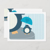 Cute Penguin Boy Words of Advice Mammie Briefkaart (Voorkant / Achterkant)