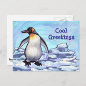 Cute Penguin Briefkaart (Voorkant / Achterkant)