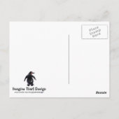 Cute Penguin Briefkaart (Achterkant)