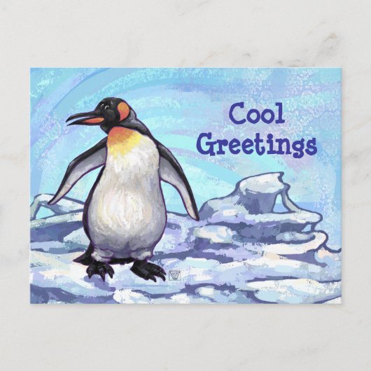 Cute Penguin Briefkaart (Voorkant)
