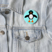 Cute Penguin Button (In situ)