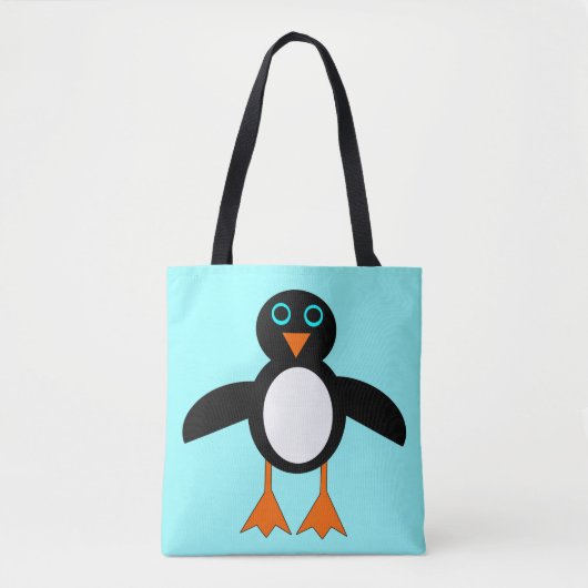 Cute Penguin Canvas tas (Voorkant)