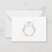 Cute Penguin Cartoon Blank Custom Notitiekaartje (Achterkant)