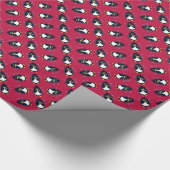 Cute Penguin Cartoon Cadeaupapier (Hoek)