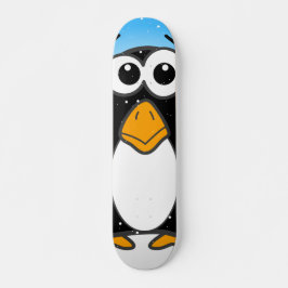 Cute Penguin Cartoon Illustrated Blue Persoonlijk Skateboard
