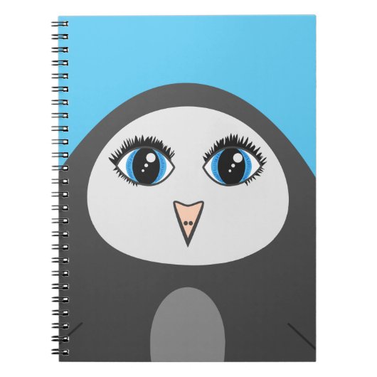 Cute Penguin Cartoon Kinder Notitieboek (Voorkant)