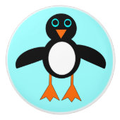 Cute Penguin Ceramic Knob. Keramische Knop (Voorkant)