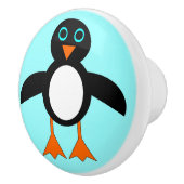 Cute Penguin Ceramic Knob. Keramische Knop (Rechts)