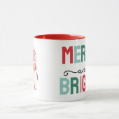 Cute penguin christmas merry and bright mok (Midden)