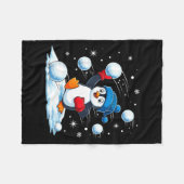 Cute Penguin Christmas Pajamas Shirt Boys, Penguin Fleece Deken (Voorkant (Horizontaal))