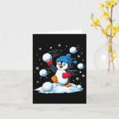 Cute Penguin Christmas Pajamas Shirt Boys, Penguin Kaart (Gele Bloem)