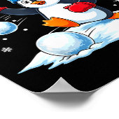 Cute Penguin Christmas Pajamas Shirt Boys, Penguin Poster (Hoek)