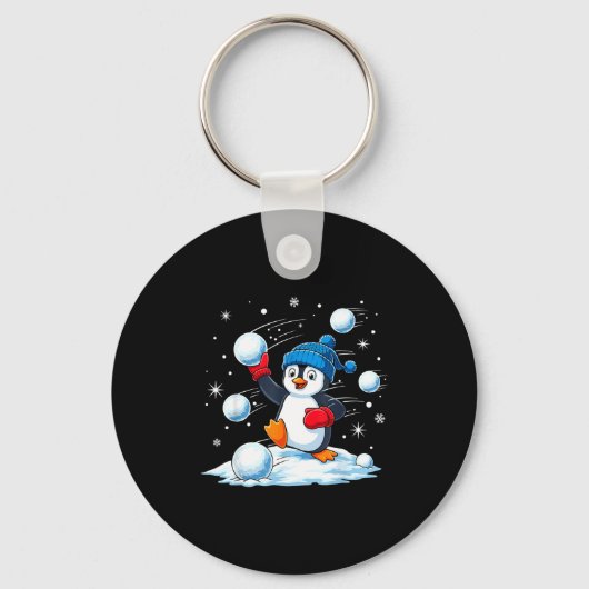 Cute Penguin Christmas Pajamas Shirt Boys, Penguin Sleutelhanger (Voorkant)