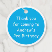 Cute Penguin Circle Label (Achterkant)