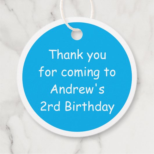 Cute Penguin Circle Label (Achterkant)