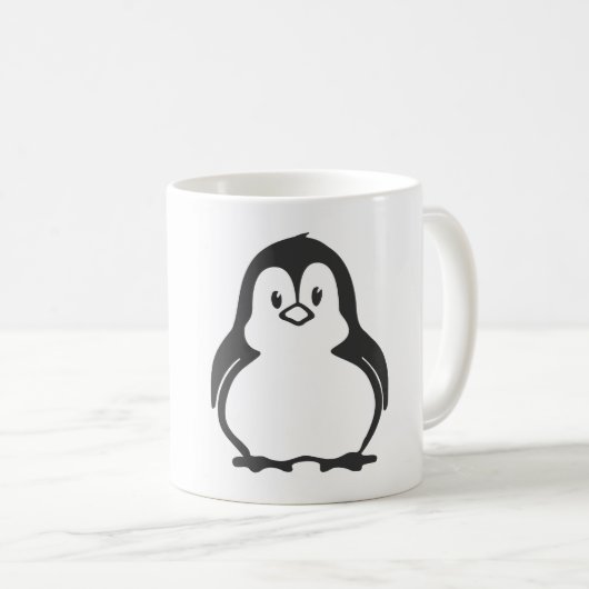 Cute Penguin Coffee Mugs Koffiemok (Voorkant rechts)