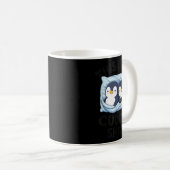 Cute Penguin Cuddle Cozy Sleep Matching Couple  Koffiemok (Voorkant rechts)
