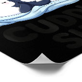 Cute Penguin Cuddle Cozy Sleep Matching Couple  Poster (Hoek)