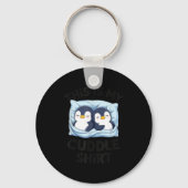 Cute Penguin Cuddle Cozy Sleep Matching Couple  Sleutelhanger (Voorkant)