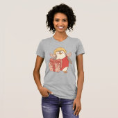 Cute Penguin Cupid Galentine T-Shirt - Colour (Voorkant volledig)