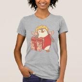 Cute Penguin Cupid Galentine T-Shirt - Colour (Voorkant)