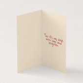 Cute Penguin Cupid Mini Valentine Cards for Kids Kaart (Binnen)