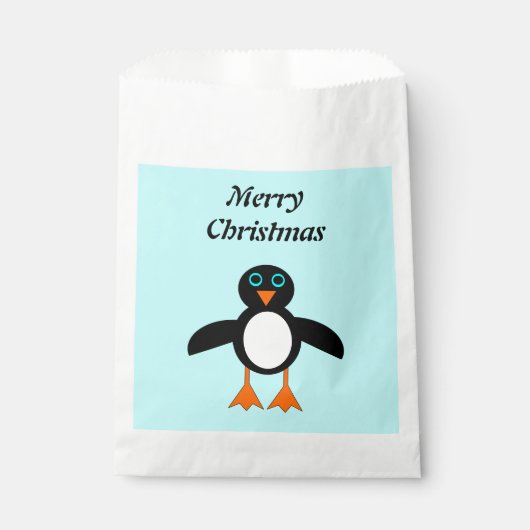 Cute Penguin Custom Favor Bags Bedankzakje (Voorkant)