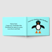 Cute Penguin Custom Guestbook Gastenboek (Volledig)