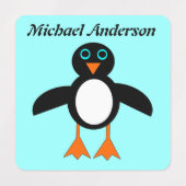 Cute Penguin Custom Labels (Design 2)