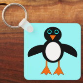 Cute Penguin Custom Sleutelhanger (Voorkant)