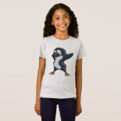 Cute Penguin Dabber Dance T-Shirt (Voorkant volledig)