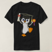 Cute Penguin Dansing Gradup Certificate Fu T-shirt (Design voorkant)