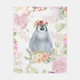 Cute Penguin Daughter Birthday Gift, Love Penguin Fleece Deken