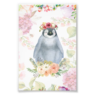 Cute Penguin Daughter Birthday Gift, Love Penguin Foto Afdruk