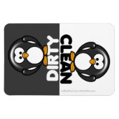 Cute Penguin Dishwasher Magnet Magneet (Horizontaal)