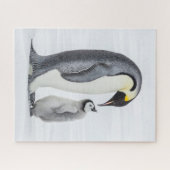 Cute Penguin en Chick on Ice Legpuzzel (Horizontaal)