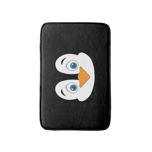 Cute Penguin Face Badmat (Voorkant Verticaal)