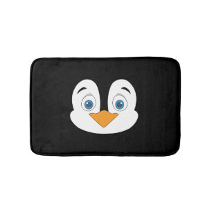 Cute Penguin Face Badmat